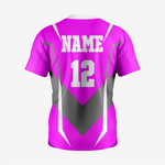 Custom Magenta/Grey Softball 2-Button Jersey for Men/Women - K2 Sportswear | Custom Sports Uniforms & Apparels - K2 Sportswear