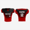 Lightweight Red and Black American Football Kit – Stay Cool