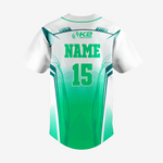 Personalized Softball Jersey – Paris Green Full Button Style - K2 Sportswear | Custom Sports Uniforms & Apparels - K2 Sportswear