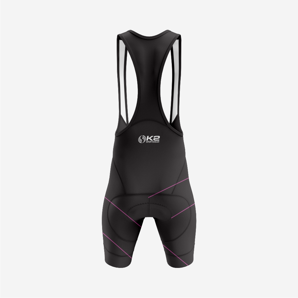 Men’s Long Sleeve Cycling Top and Bib Shorts Set - Dark Lavender
