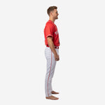 Custom Baseball Team Uniform in Red/White - Jersey & Pants Custom Name Number Set