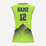 Yellow Green Women’s Sleeveless V Neck Softball Jersey - K2 Sportswear | Custom Sports Uniforms & Apparels - K2 Sportswear