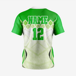 Men/Women Custom Softball 2 Button Jersey in Green - K2 Sportswear | Custom Sports Uniforms & Apparels - K2 Sportswear