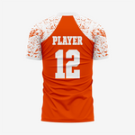 Custom Orange Football Fan Jersey for Men & Women - K2 Sportswear | Custom Sports Uniforms & Apparels - K2 Sportswear