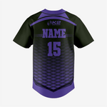 Personalized Softball Jersey – Purple Full Button Style - K2 Sportswear | Custom Sports Uniforms & Apparels - K2 Sportswear