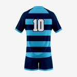 Customized Rugby Uniform Set in Blue - K2 Sportswear | Custom Sports Uniforms & Apparels - K2 Sportswear