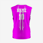 Premium Magenta Sleeveless Softball Jersey with 2 Buttons - K2 Sportswear | Custom Sports Uniforms & Apparels - K2 Sportswear