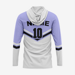 Custom Softball T-Shirt Hoodie in Pastel Purple for Men/Women - K2 Sportswear | Custom Sports Uniforms & Apparels - K2 Sportswear