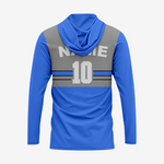 Personalized Softball T-Shirt Hoodie in Blue for Men/Women - K2 Sportswear | Custom Sports Uniforms & Apparels - K2 Sportswear