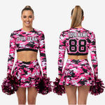 Youth & Adult Cheerleading Uniform Set - Personalized Camouflage Design