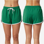 Personalized Cheer Practice Shorts - Custom Team Athletic Running Shorts Green