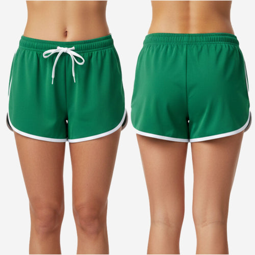 Personalized Cheer Practice Shorts - Custom Team Athletic Running Shorts Green