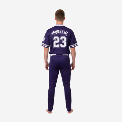 Personalized Youth Baseball Jersey & Pants - Custom Team Uniform Set in Oxford Blue