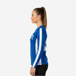 Custom Cheerleading Shell Top - Blue Long Sleeve Uniform