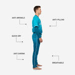 Personalized Baseball Uniform in Ball Blue - Custom Jersey & Pants Uniform Set