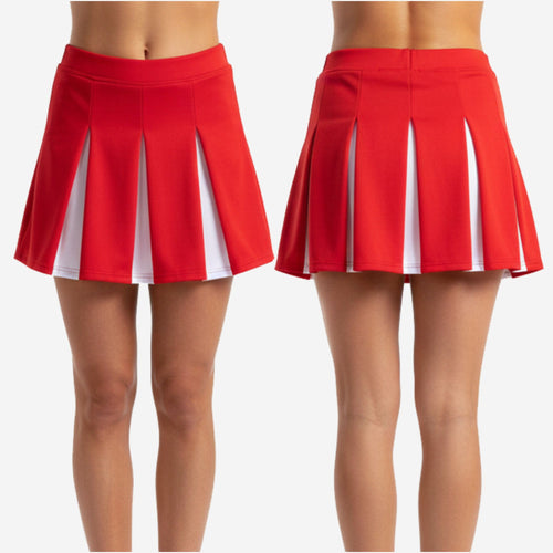 Personalized Cheer Skirt - Custom Sublimated Cheerleading Skirt Red