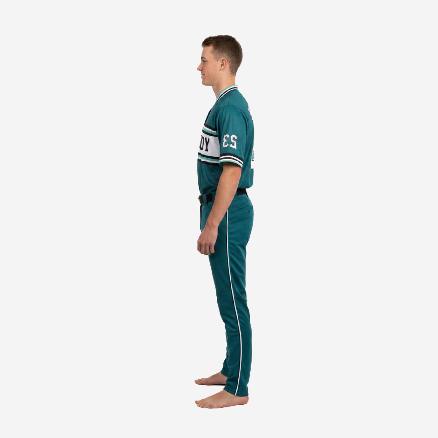 Personalized Youth Baseball Jersey & Pants - Custom Team Uniform Set in Midnight Green