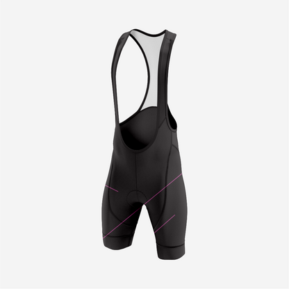 Men’s Long Sleeve Cycling Top and Bib Shorts Set - Dark Lavender