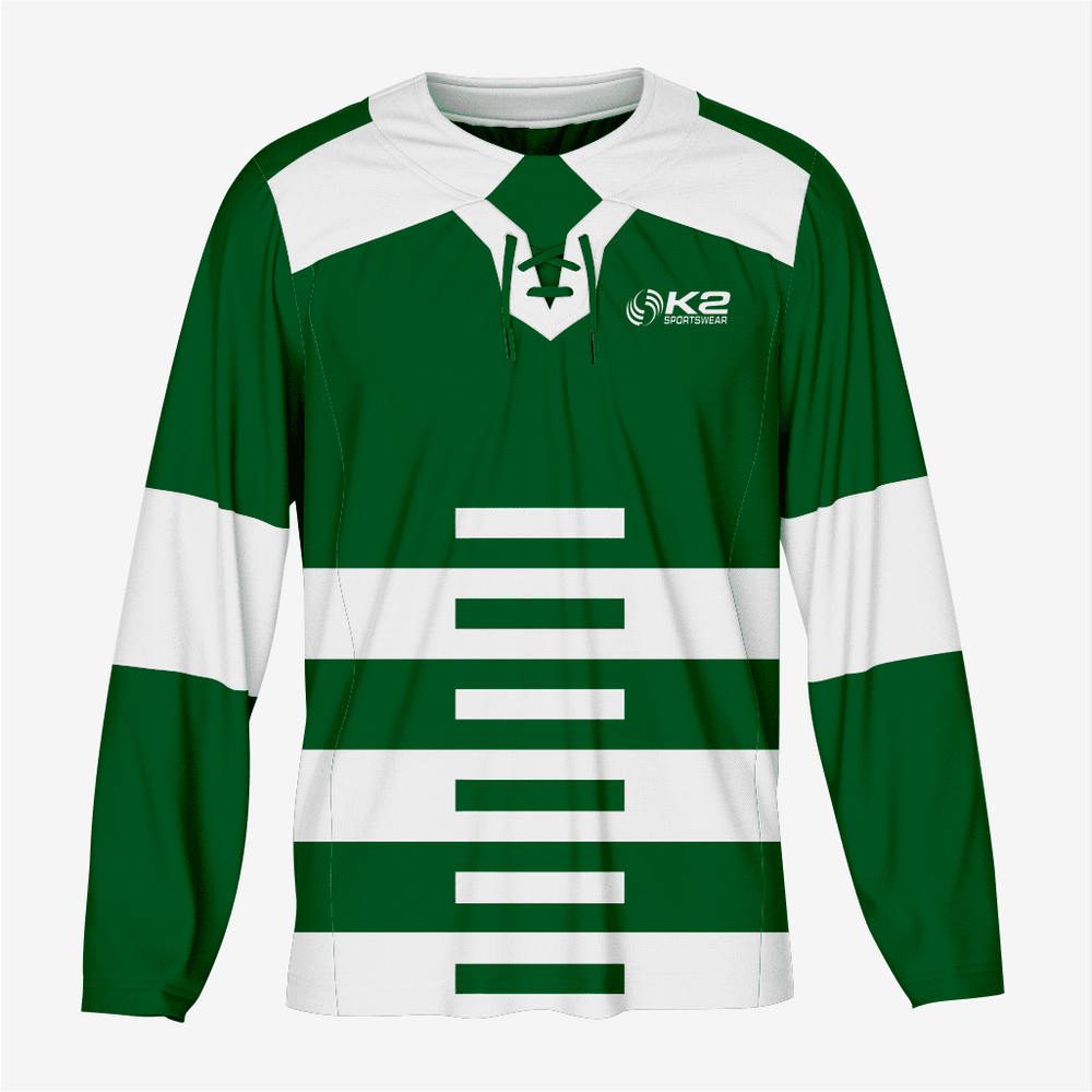 Custom Ice Hockey Jersey in Dark Green