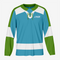 Custom Ice Hockey Jersey in Sky Blue/Dark Green