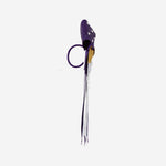 Custom Cheerleading Bow in Purple - Rhinestone Hair Bow Ponytail Holder