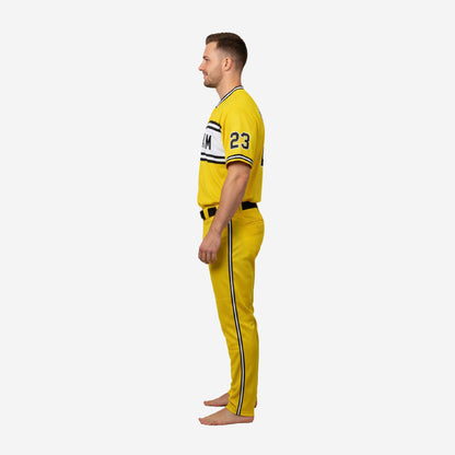 Personalized Baseball Team Uniform - Custom Jersey & Pants Set in Yellow