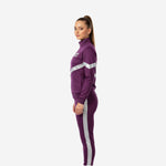 Custom Cheerleading Dark Purple Warmup Set - Full Zip Jacket & Pants Team Name Design