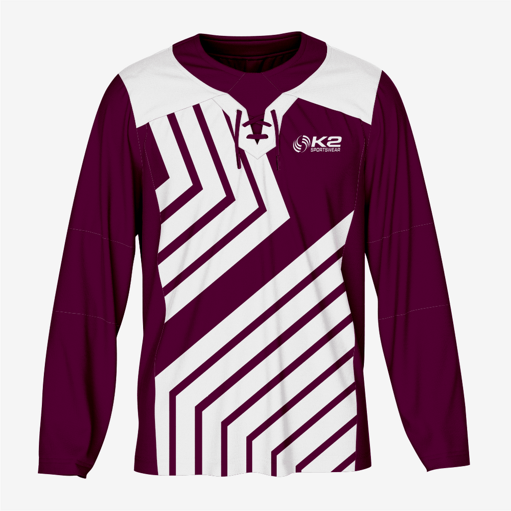 Custom Ice Hockey Jersey in Dark Purple