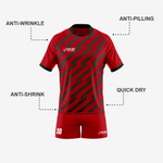 Personalized Rugby Jersey & Shorts Set in Dark Red - K2 Sportswear | Custom Sports Uniforms & Apparels - K2 Sportswear