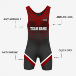 Personalized Dark Red Wrestling Singlet – Premium Quality - K2 Sportswear | Custom Sports Uniforms & Apparels - K2 Sportswear