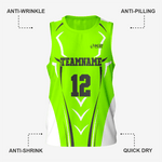 Custom Men's Green Yellow Lacrosse Pinnie - K2 Sportswear | Custom Sports Uniforms & Apparels - K2 Sportswear