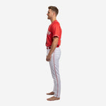 Custom Baseball Team Uniform in Red/White - Jersey & Pants Custom Name Number Set
