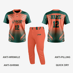 Men/Women Custom Softball 2 Button Jersey in Red - K2 Sportswear | Custom Sports Uniforms & Apparels - K2 Sportswear