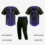 Personalized Softball Jersey – Purple Full Button Style - K2 Sportswear | Custom Sports Uniforms & Apparels - K2 Sportswear