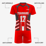 Custom Lacrosse Uniform in Red/Black - K2 Sportswear | Custom Sports Uniforms & Apparels - K2 Sportswear