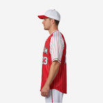 Custom Baseball Jersey in Red - Full Button Baseball Jersey Team Name & Number