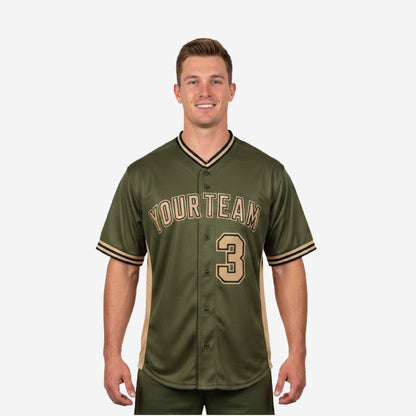 Custom Baseball Team Jersey - Full Button Baseball Jersey Custom Name & Number