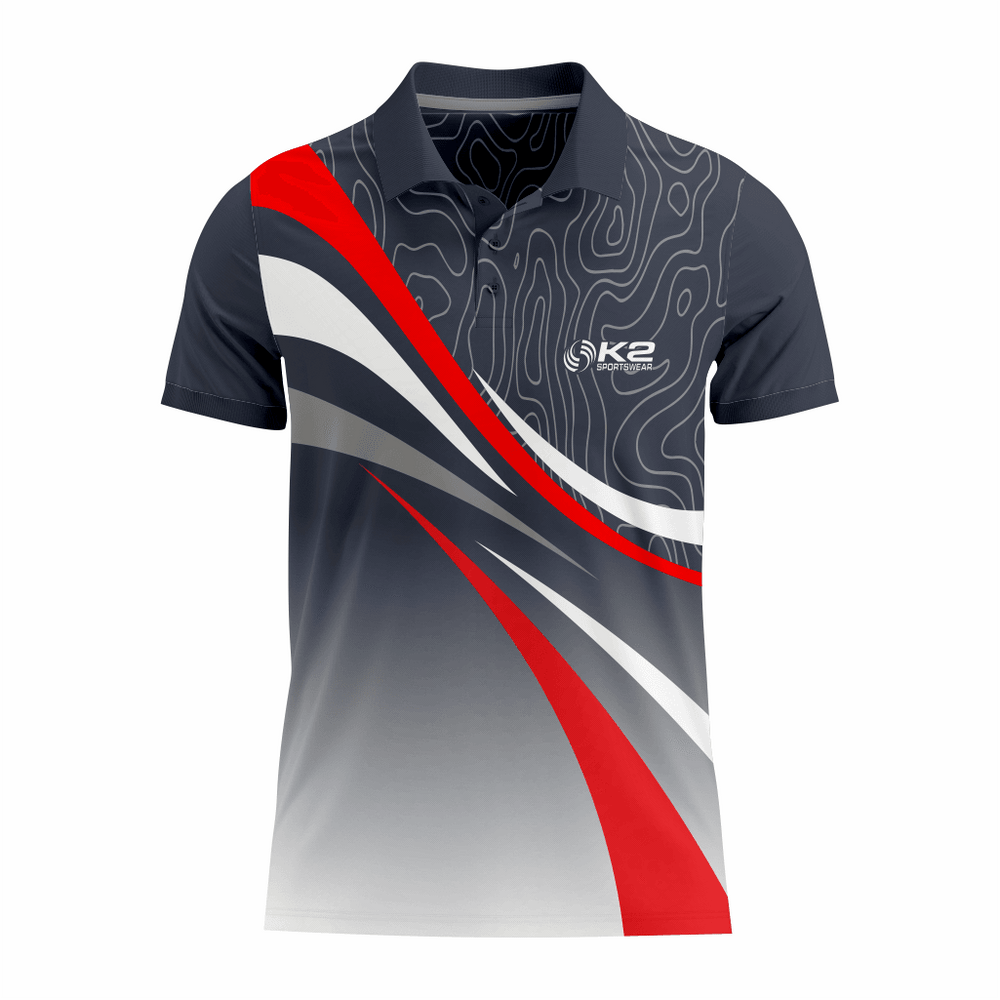 Basketball Polo Shirt in Gray RSBPS-001