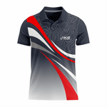 Basketball Polo Shirt in Gray RSBPS-001 - K2 Sportswear | Custom Sports Uniforms & Apparels - K2 Sportswear