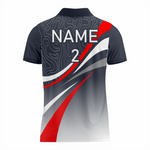 Basketball Polo Shirt in Gray RSBPS-001 - K2 Sportswear | Custom Sports Uniforms & Apparels - K2 Sportswear