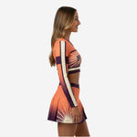 Custom Competition Cheer Uniforms - Sublimated Long Sleeve Shell and Skirt Set