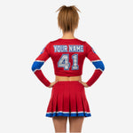 Custom Cheerleading Uniform Set with Name and Number