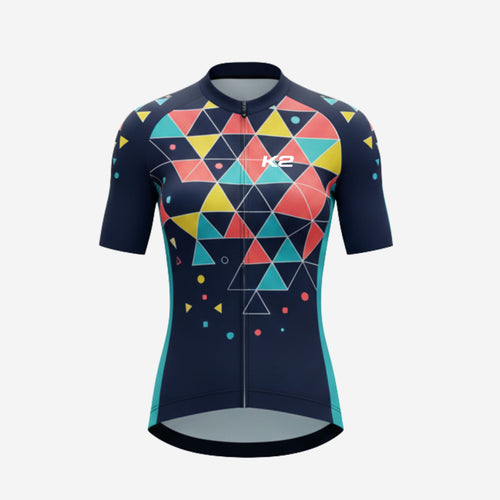 Women's Short Sleeve Cycling Jersey - Custom Sublimated Design