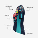 Women's Short Sleeve Cycling Jersey - Custom Sublimated Design