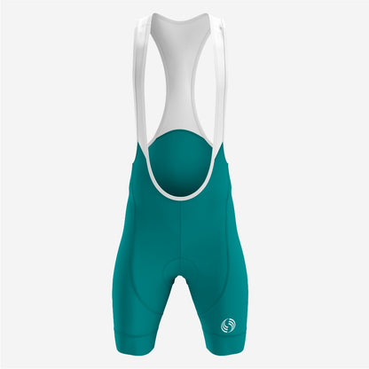 Cycling Bib Shorts in Pine Green for Men - Breathable & Durable