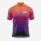 Men's Short Sleeve Cycling Jersey in Black and Orange