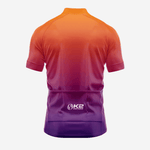 Men's Short Sleeve Cycling Jersey in Black and Orange - K2 Sportswear | Custom Sports Uniforms & Apparels - K2 Sportswear