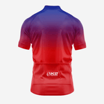 Red and Blue Men's Short Sleeve Cycling Jersey - K2 Sportswear | Custom Sports Uniforms & Apparels - K2 Sportswear