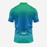 Green and Blue Men's Short Sleeve Cycling Jersey - Pro Fit - K2 Sportswear | Custom Sports Uniforms & Apparels - K2 Sportswear