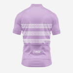 Bright Purple Short Sleeve Greek Style Cycling Jersey for Men - K2 Sportswear | Custom Sports Uniforms & Apparels - K2 Sportswear